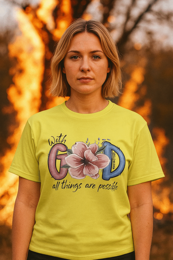 Camiseta whit God
